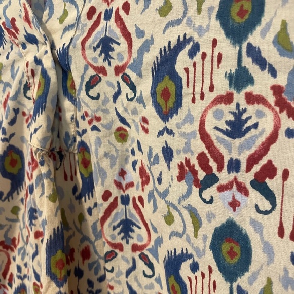 Zara Multicolor Patterned Button-Up Blouse - Picture 2 of 4